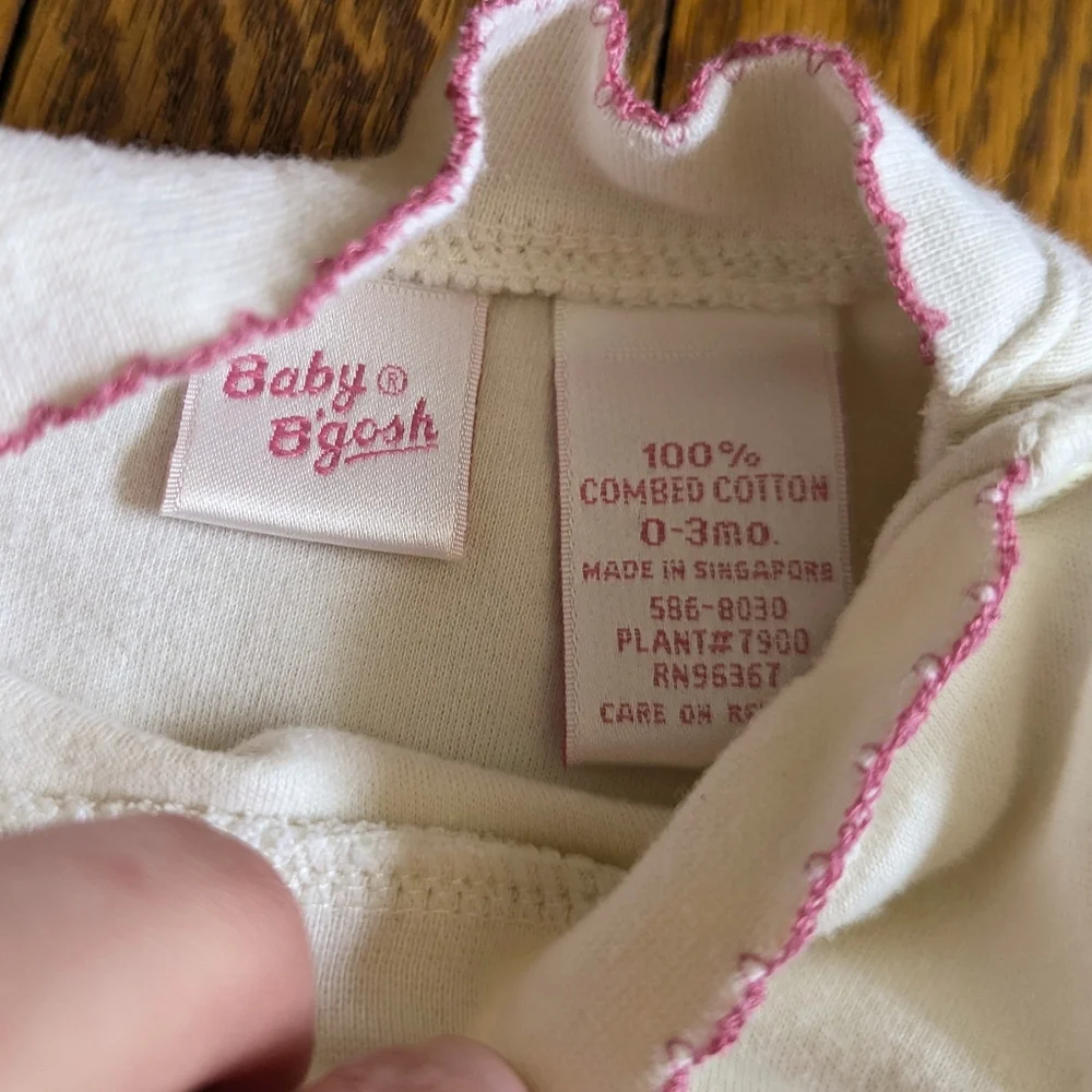 Vintage 90's 00's Oshkosh B'Gosh Baby 2-piece Romper One-Piece Set